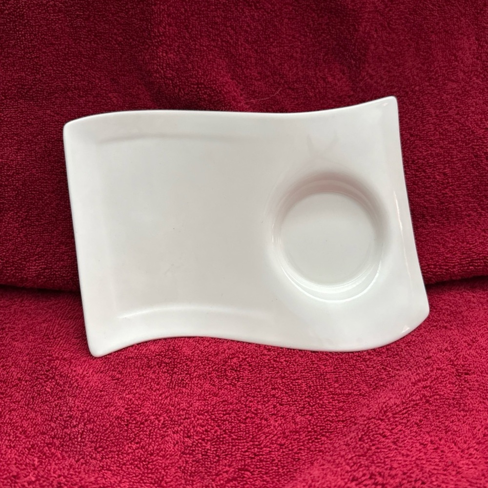Villeroy Boch NEW WAVE CAFFE Breakfast Party Snack Plate White Modern Germany